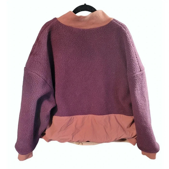 Fabletics Mallory Fleece Pullover Color block Jacket Size 3X - Picture 4 of 11